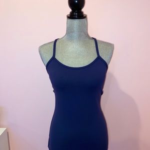 Navy lulu lemon tank top